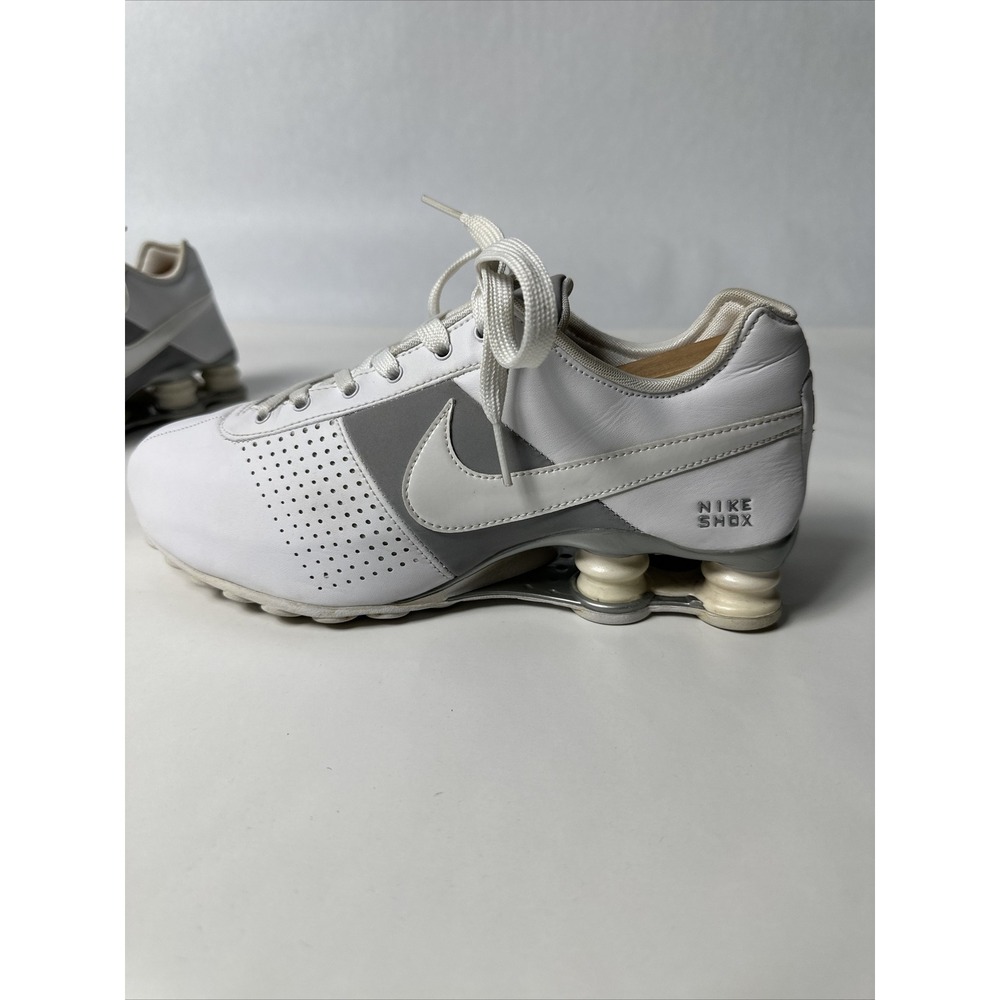 Nike Shox Deliver 317549-112 Women's White/Grey Leather Sneakers Shoes Size 8.5 - Picture 7 of 11